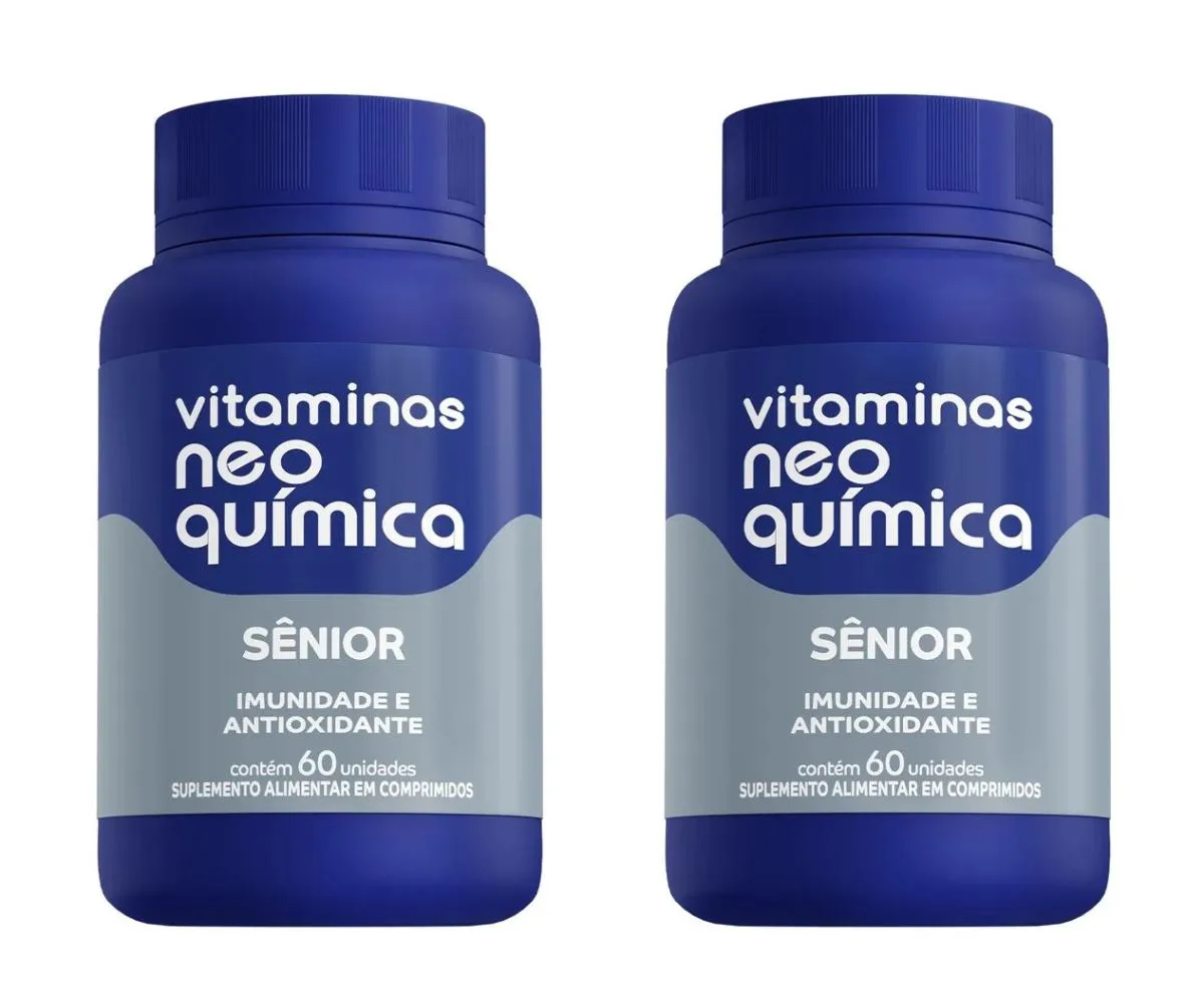 KIT 2 VITAMINAS NEO QUíMICA SêNIOR IMUNIDADE 60UN
