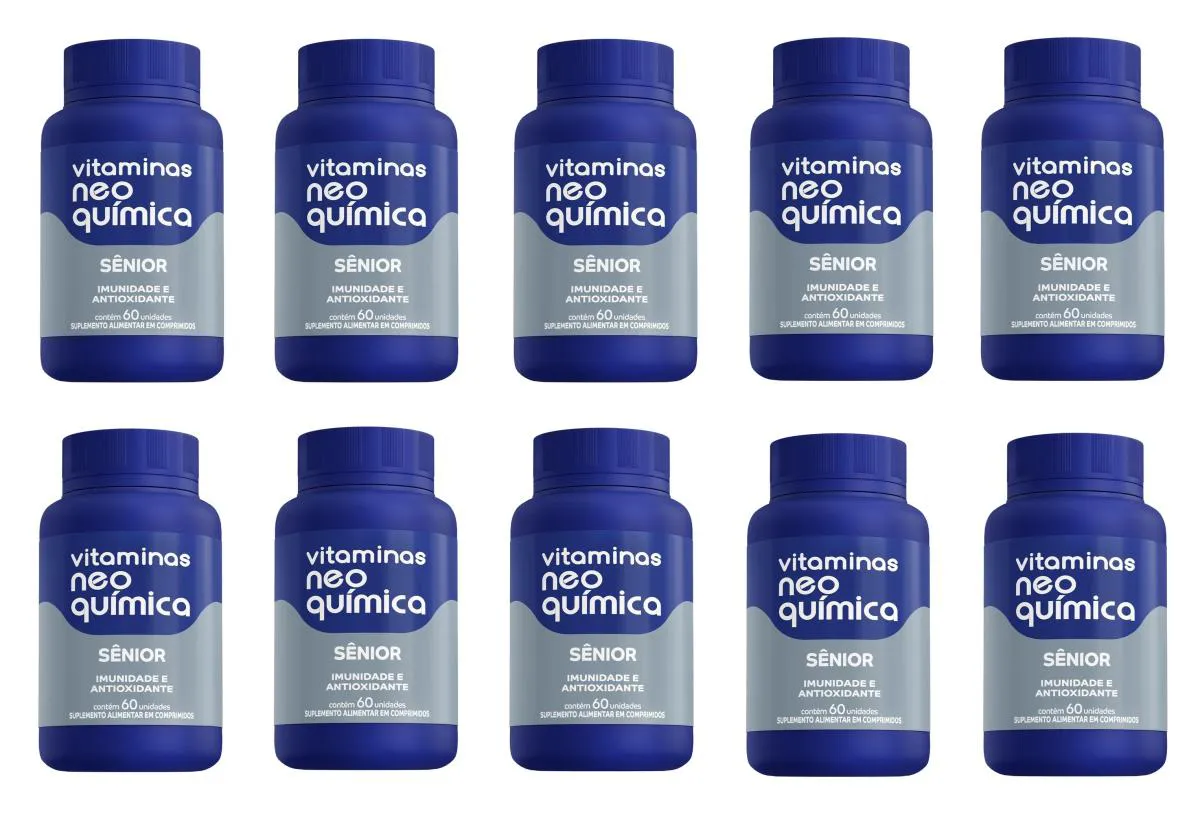 KIT 10 VITAMINAS NEO QUíMICA SêNIOR IMUNIDADE 60UN