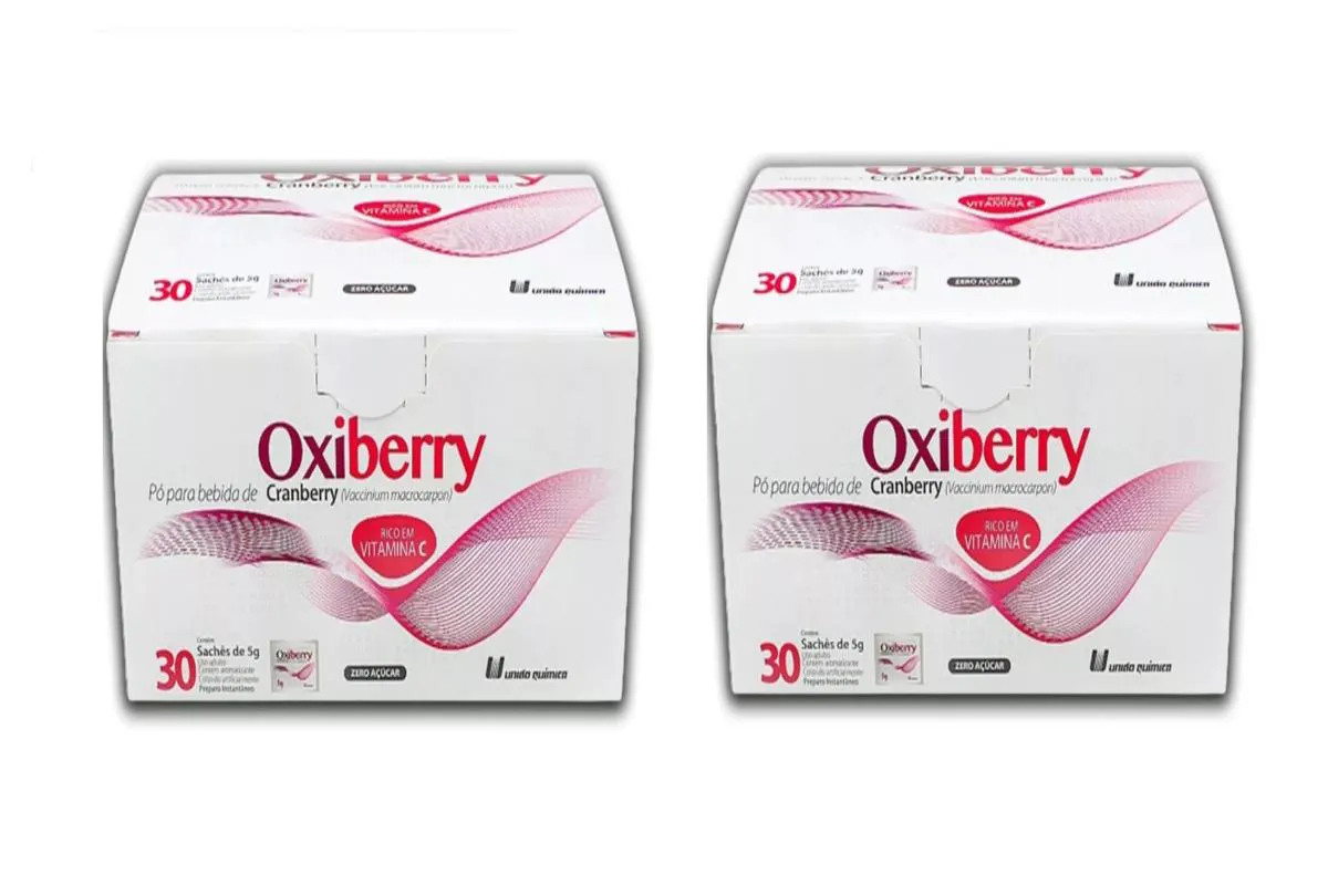 KIT 2 SUPLEMENTO OXIBERRY CRANBERRY VITAMINA C 30 SACHêS