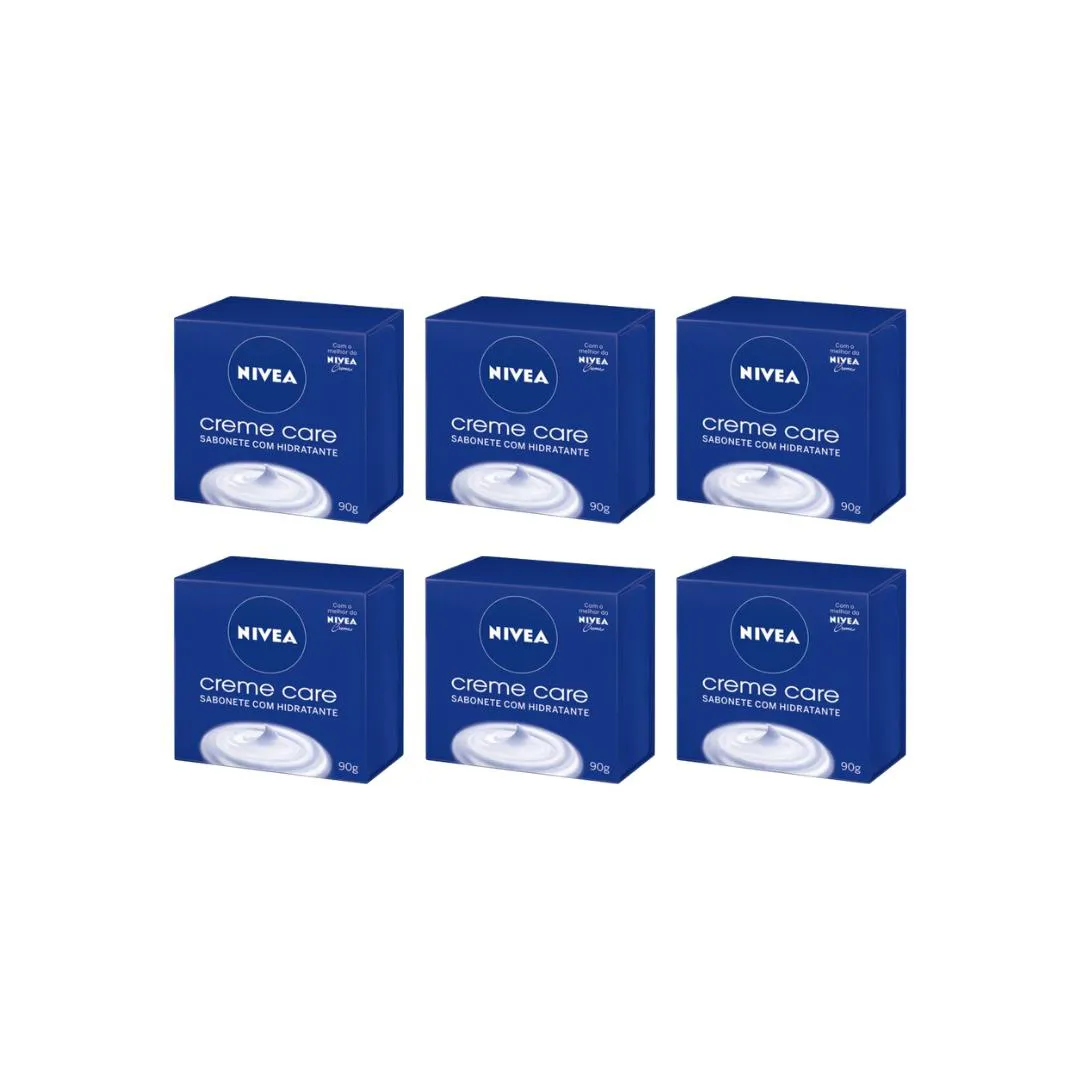 SABONETE NIVEA 85G CREME CARE - KIT C/6UN
