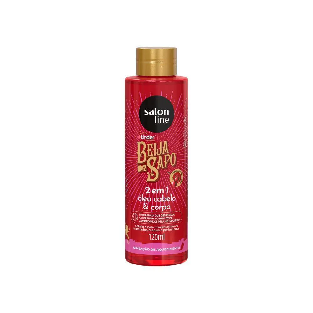 ÓLEO 2 EM 1 CABELO E CORPO SALON LINE E BEIJA SAPO 120ML