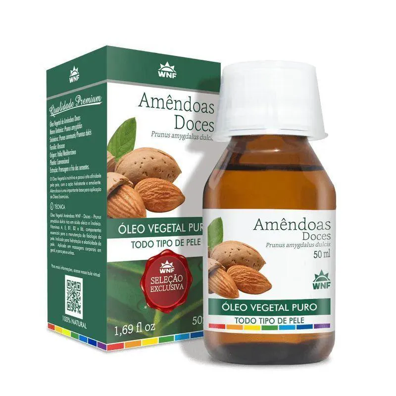 ÓLEO VEGETAL DE AMêNDOAS DOCES 50ML WNF