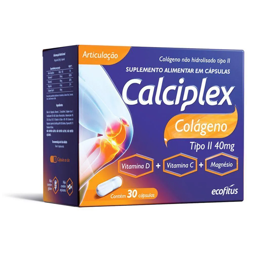CALCIPLEX COLáGENO TIPO II 30 CáPSULAS ECOFITUS