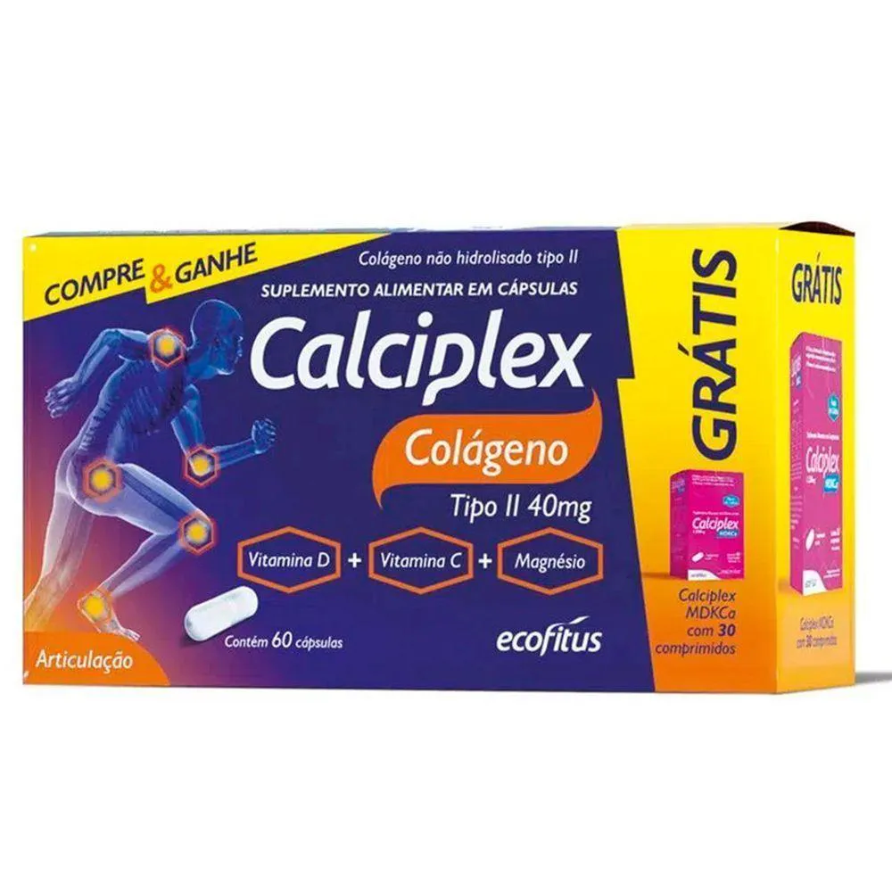 KIT PROMOCIONAL CALCIPLEX COLáGENO TIPO II + CALCIPLEX MDKCA ECOFITUS