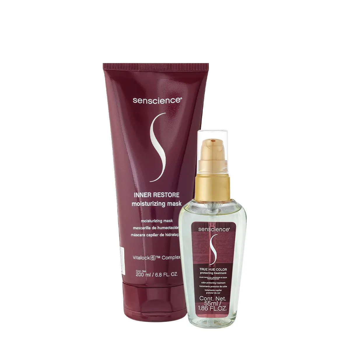 KIT SENSCIENCE INNER RESTORE MáSCARA E TRUE HUE ÓLEO (2 PRODUTOS)
