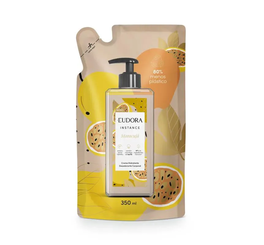 EUDORA INSTANCE REFIL HIDRATANTE MARACUJá 350ML