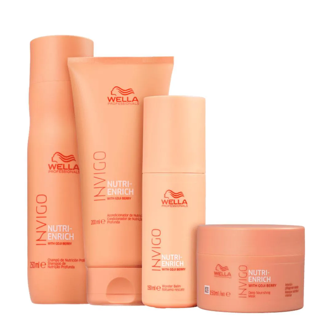 KIT WELLA PROFESSIONALS INVIGO NUTRI-ENRICH WONDER BALM (4 PRODUTOS)