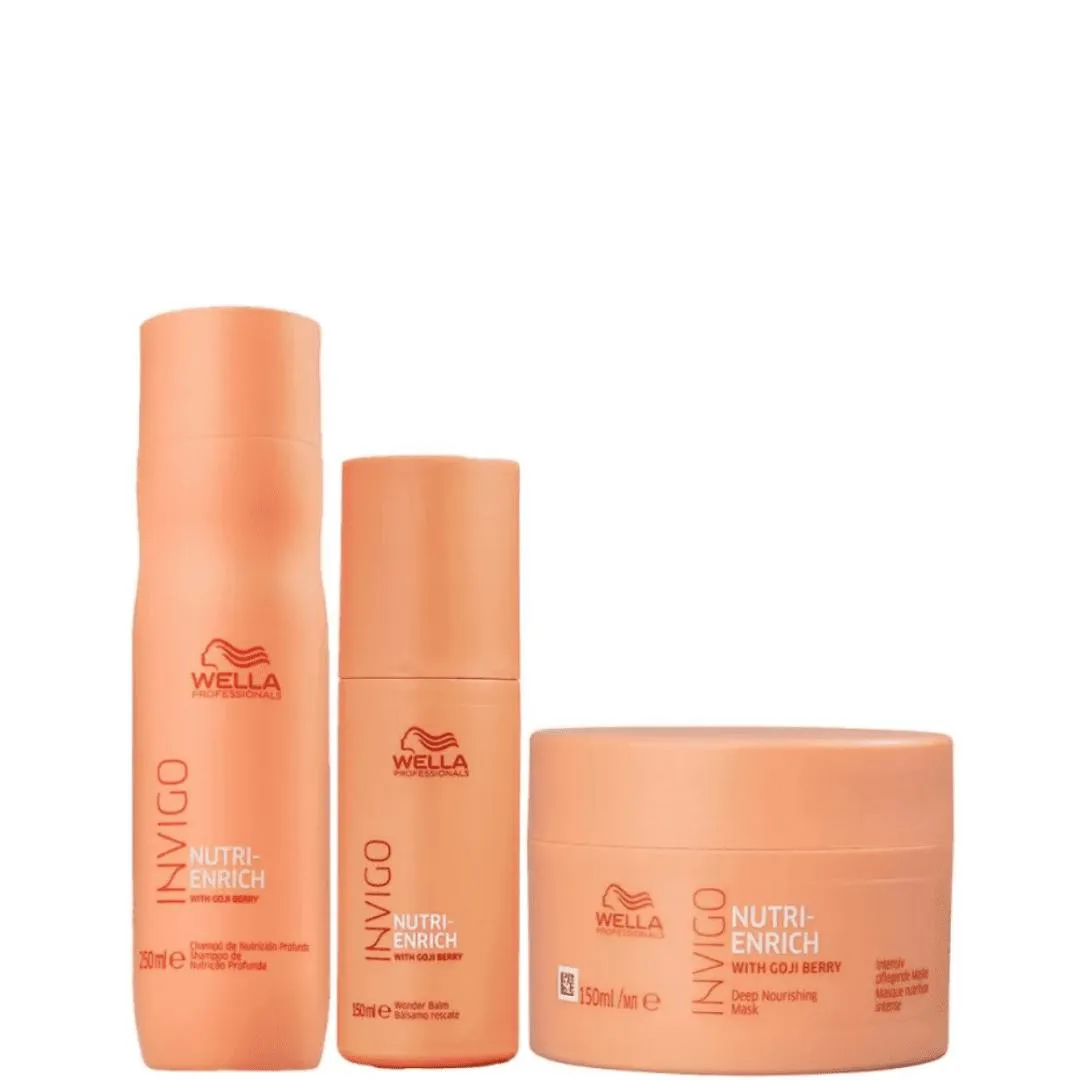 KIT WELLA PROFESSIONALS INVIGO NUTRI-ENRICH TRI MASK (3 PRODUTOS)