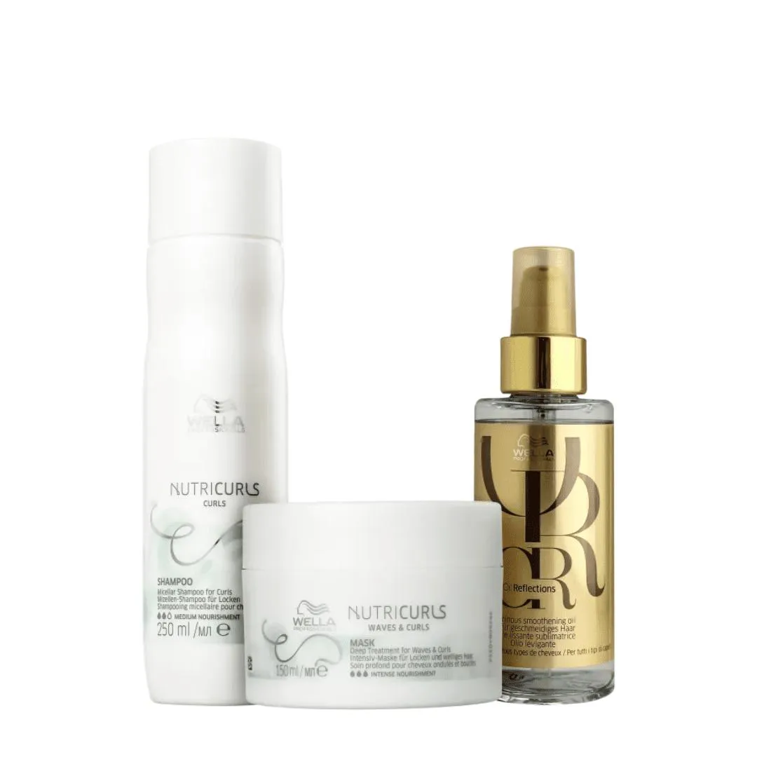 KIT WELLA PROFESSIONALS NUTRICURLS TRIO (3 PRODUTOS)