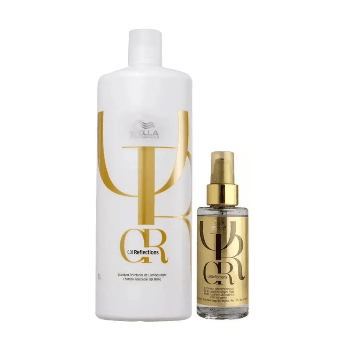 KIT WELLA PROFESSIONALS OIL REFLECTIONS LUMINOUS SHAMPOO & ÓLEO DUO (2 PRODUTOS)