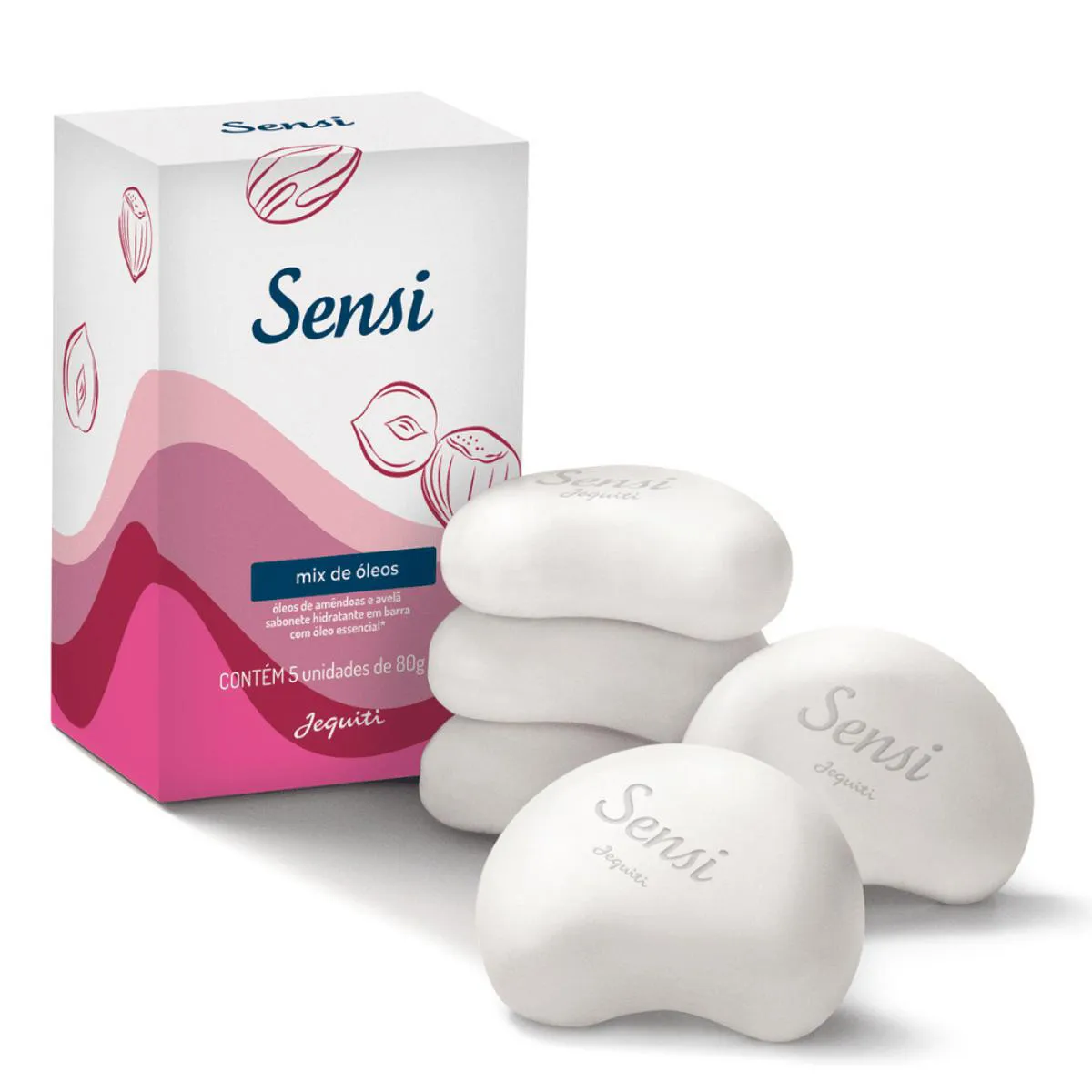 JEQUITI SENSI MIX DE OLEOS KIT SABONETE EM BARRA 5X80G
