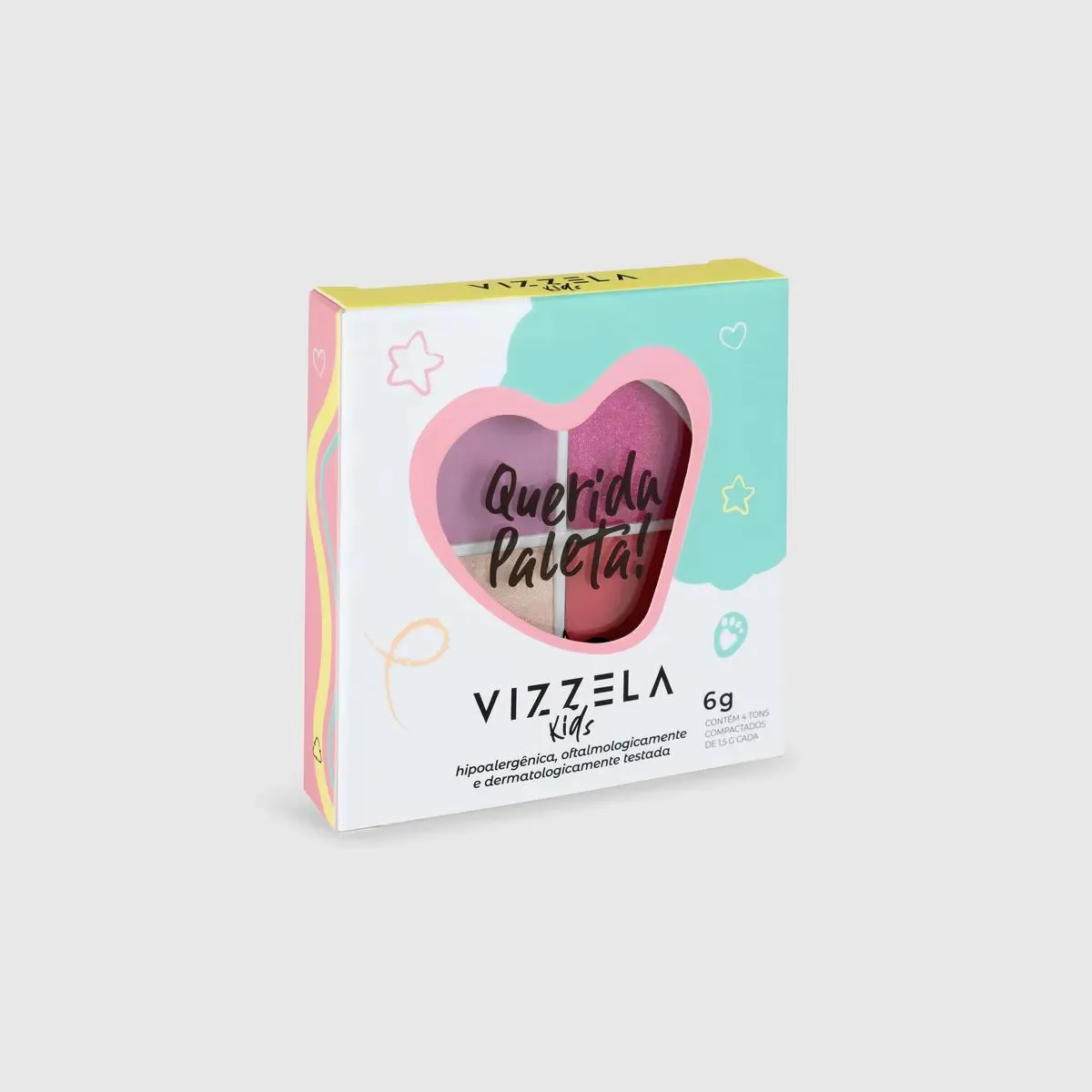 VIZZELA PALETA DE SOMBRAS INFANTIL QUERIDA PALETA 6G