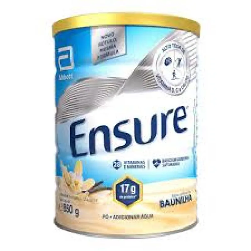 SUPLEMENTO ALIMENTAR ENSURE SABOR BAUNILHA 850G