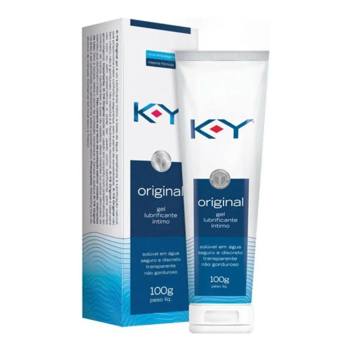 GEL LUBRIFICANTE ÍNTIMO K-Y KY NEUTRO BASE DE ÁGUA - 100G