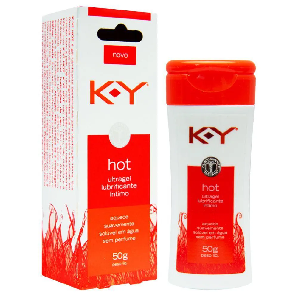 GEL LUBRIFICANTE ÍNTIMO HOT K-Y KY AQUECIMENTO - 50G