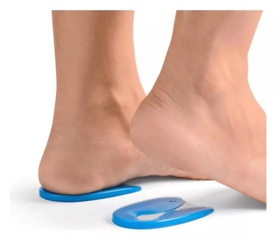 CALCANHEIRA DE SILICONE PARA ESPORãO DE CALCANHAR, FASCITE PLANTAR, TENDINITE, BURSITE, ARTRALGIA - HIDROLIGHT