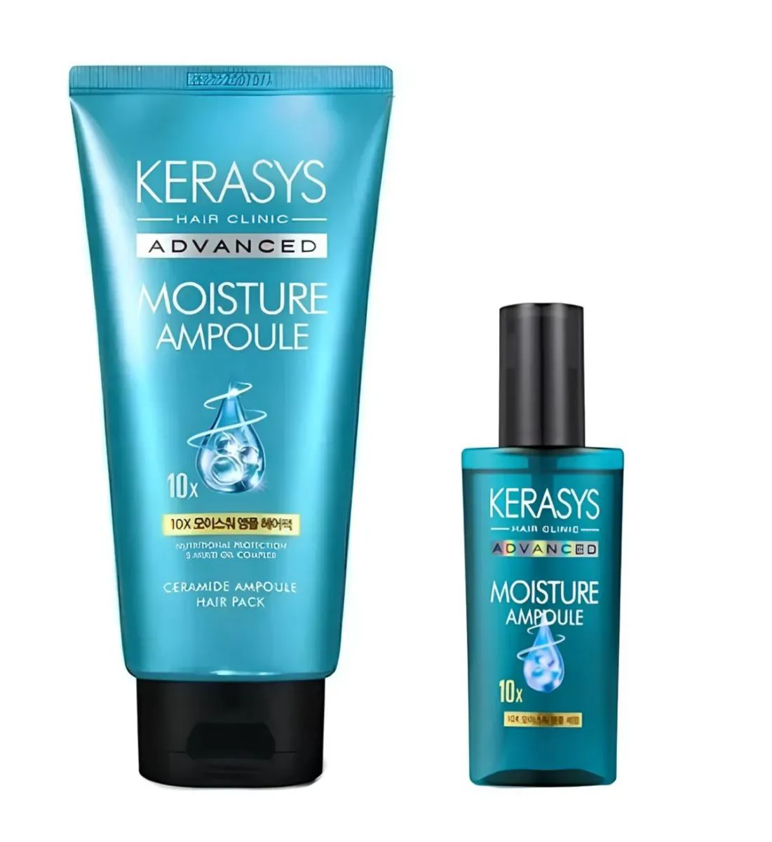 KERASYS ADVANCED MOISTURE AMPOULE MáSCARA 300ML + SERUM 80ML