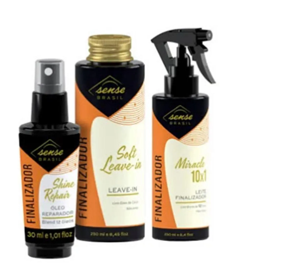 FINALIZADORES SENSE BRASIL  TRIO (03 PRODUTOS)