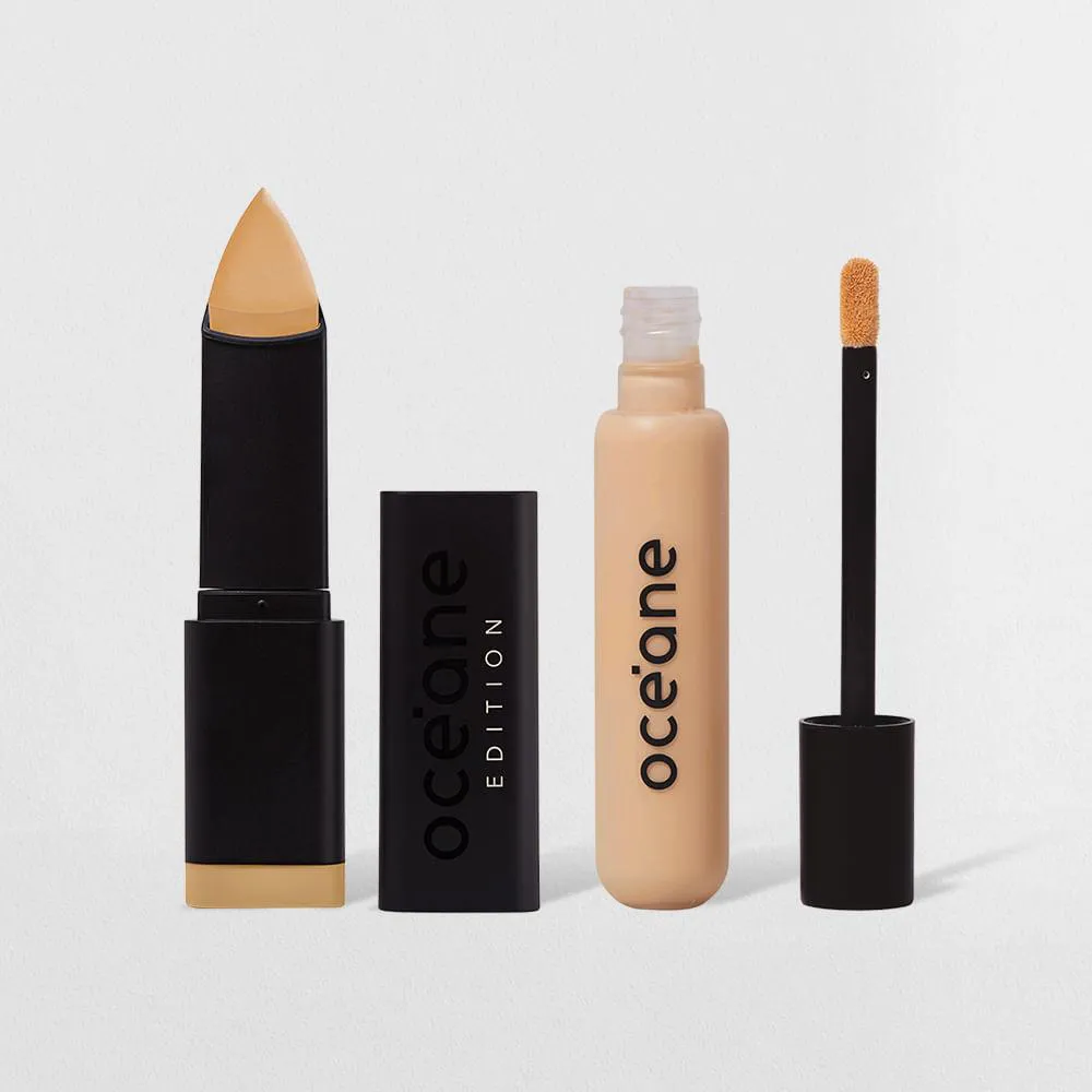 Kit Base Em Bastão Desert + Corretivo Líquido Light Océane Edition (2 Produtos)