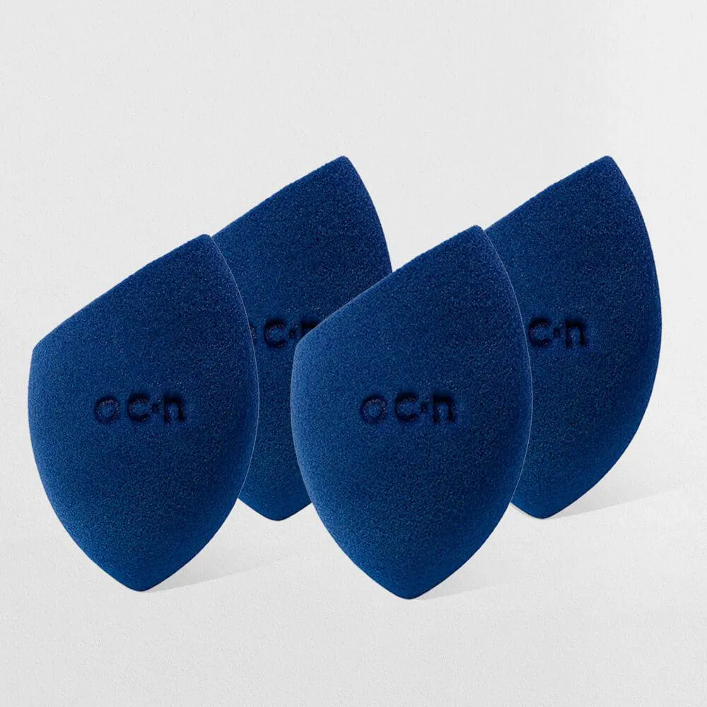 KIT ESPONJAS DE MAQUIAGEM - FLAT BLEND AZUL OCéANE (4 PRODUTOS)