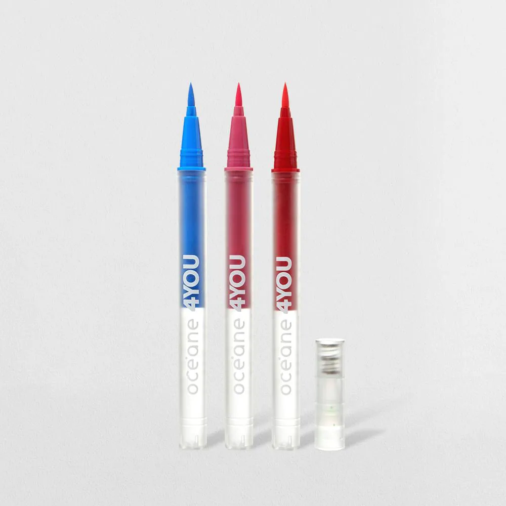 KIT TRêS CANETAS DELINEADORA FLASH COLOR PEN NEON 4YOU (3 PRODUTOS)