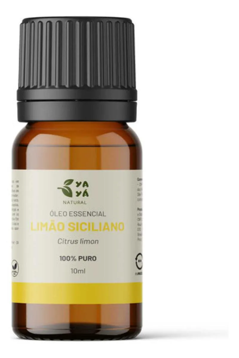 ÓLEO ESSENCIAL LIMãO SICILIANO 100% PURO - YAYá NATURAL