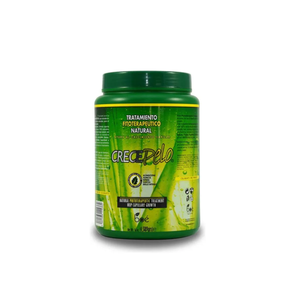 MáSCARA DE TRATAMENTO CAPILAR FITOTERáPICO NATURAL CRECE PELO - 1,730G