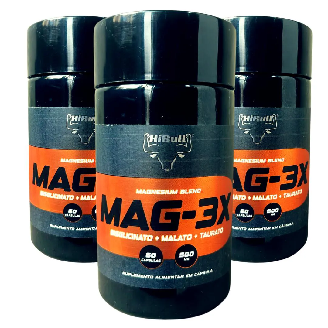KIT COM 3 BLEND MAGNéSIOS MAG-3X HIBULL