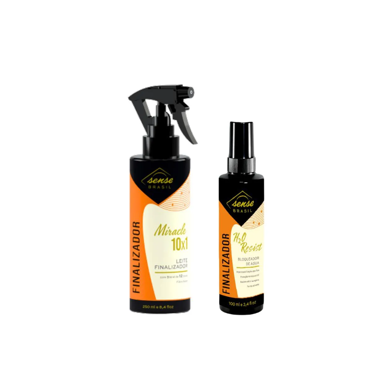 KIT SENSE FINALIZADORES MIRACLE 250ML + H20 RESIST 100ML