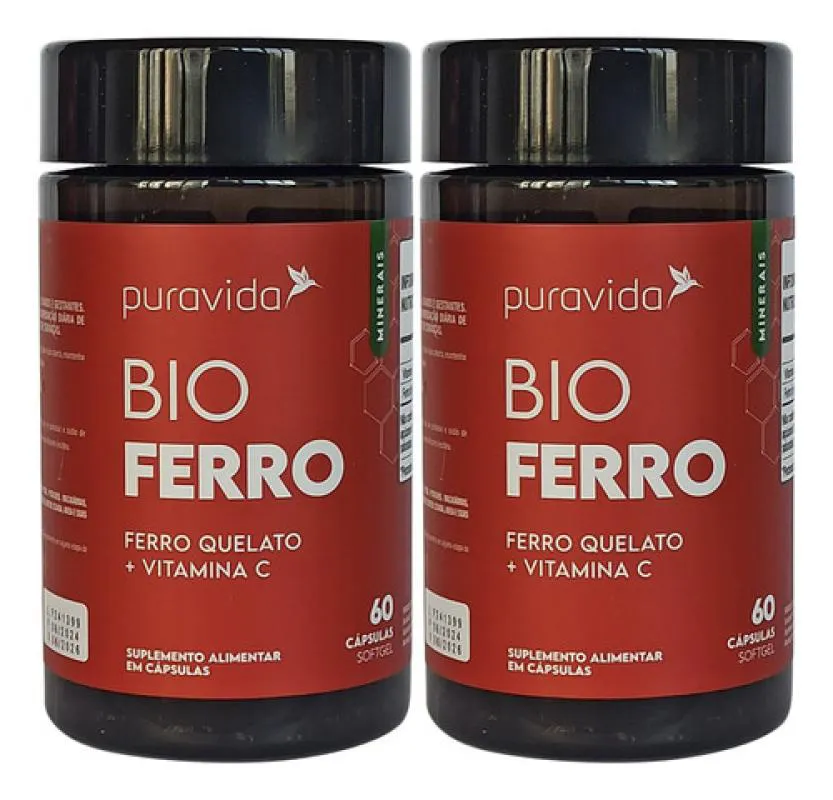 BIO FERRO 2 X 60 CáPSULAS PURAVIDA