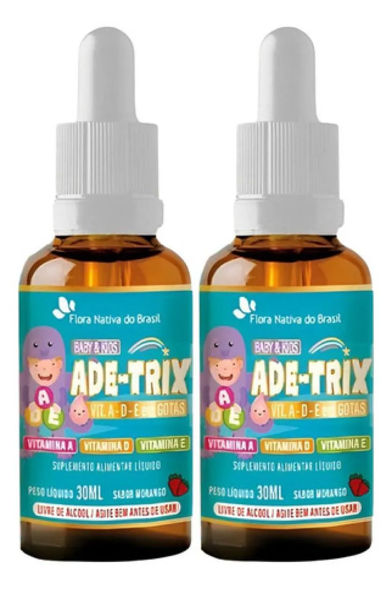 ADE-TRIX KIDS MULTIVITAMíNICO GOTAS 2 X 30ML FLORA NATIVA