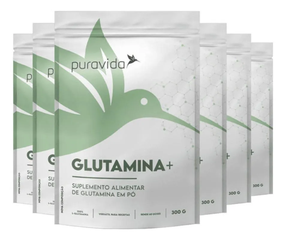GLUTAMINA 6 X 300G PURAVIDA