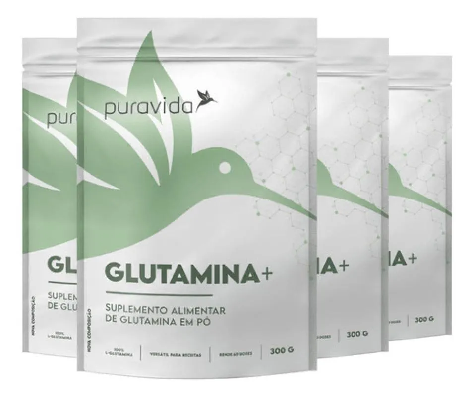 GLUTAMINA 4 X 300G PURAVIDA