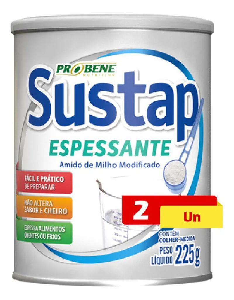 SUSTAP ESPESSANTE AMIDO DE MILHO 2 X 225G PROBENE