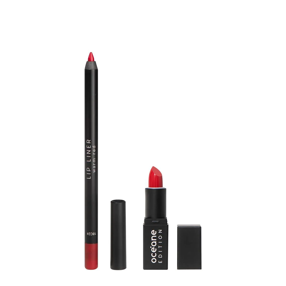 KIT OCéANE EDITION BATOM RED KISS LáPIS LABIAL WARM RED