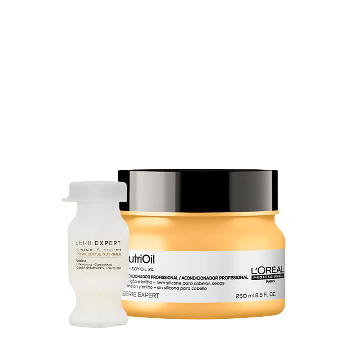 KIT L´ORéAL PROFESSIONNEL SERIE EXPERT NUTRIOIL MáSCARA P E AMPOLA DE NUTRIçãO (2 PRODUTOS)