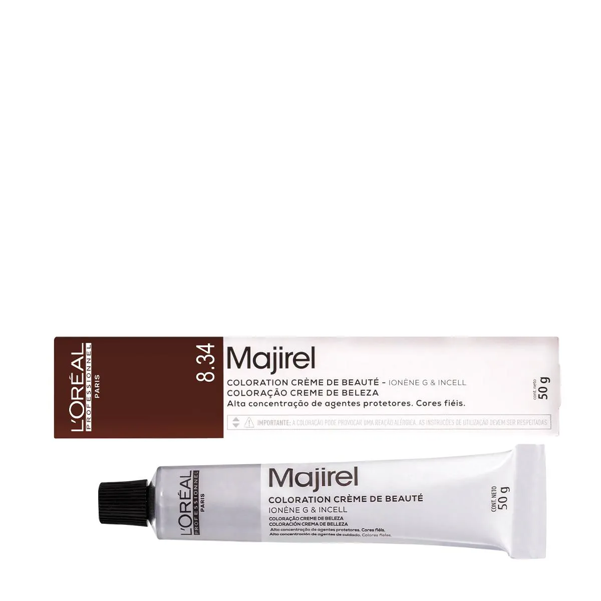 L´ORéAL PROFESSIONNEL MAJIREL LOURO CLARO DOURADO ACOBREADO 8.34 - COLORAçãO 50G