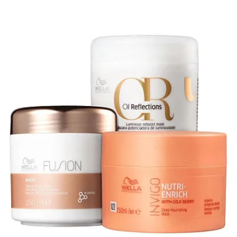 KIT  WELLA PROFESSIONALS CRONOGRAMA CAPILAR 150G (3 PRODUTOS)
