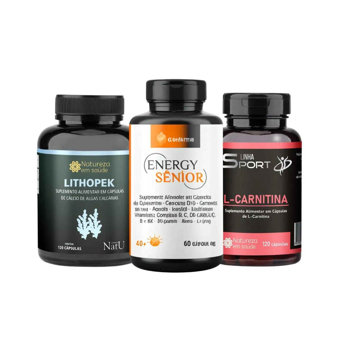 KIT L- CARNITINA + LITHOPEK + ENERGY SENIOR