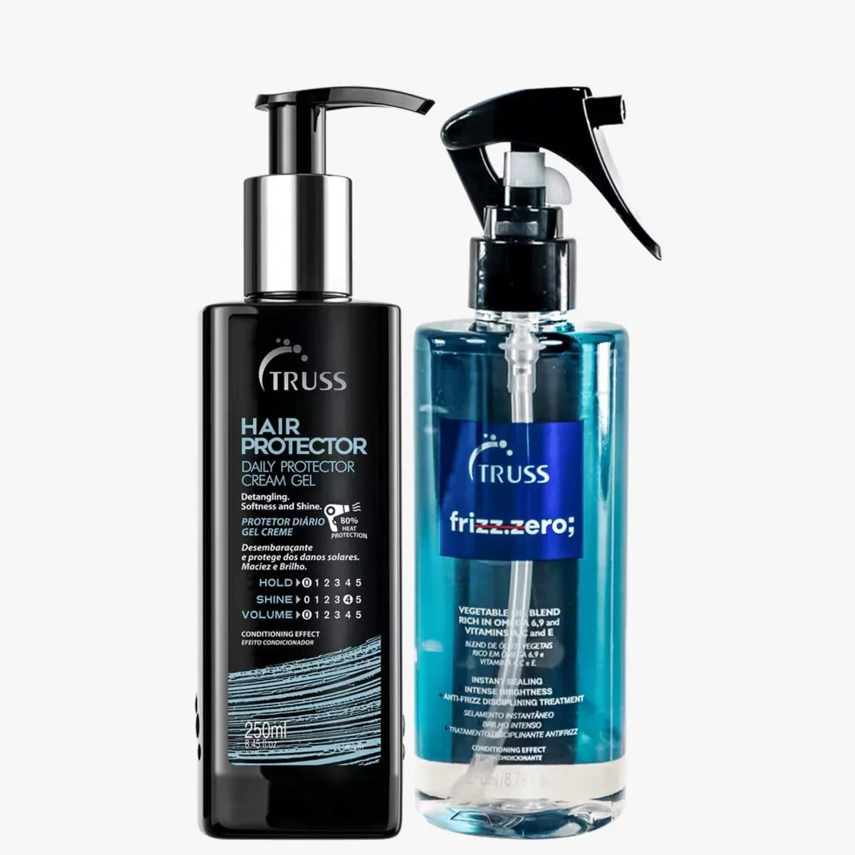 KIT TRUSS FRIZZ ZERO + HAIR PROTECTOR (2 PRODUTOS)