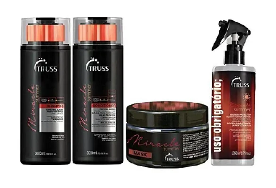 KIT TRUSS MIRACLE SUMMER + USO OBRIGATóRIO SUMMER (4 PRODUTOS)