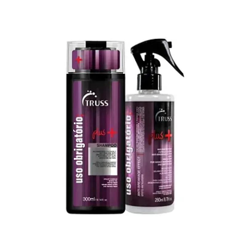 KIT TRUSS USO OBRIGATóRIO PLUS + SHAMPOO USO OBRIGATóRIO PLUS + (2 PRODUTOS)