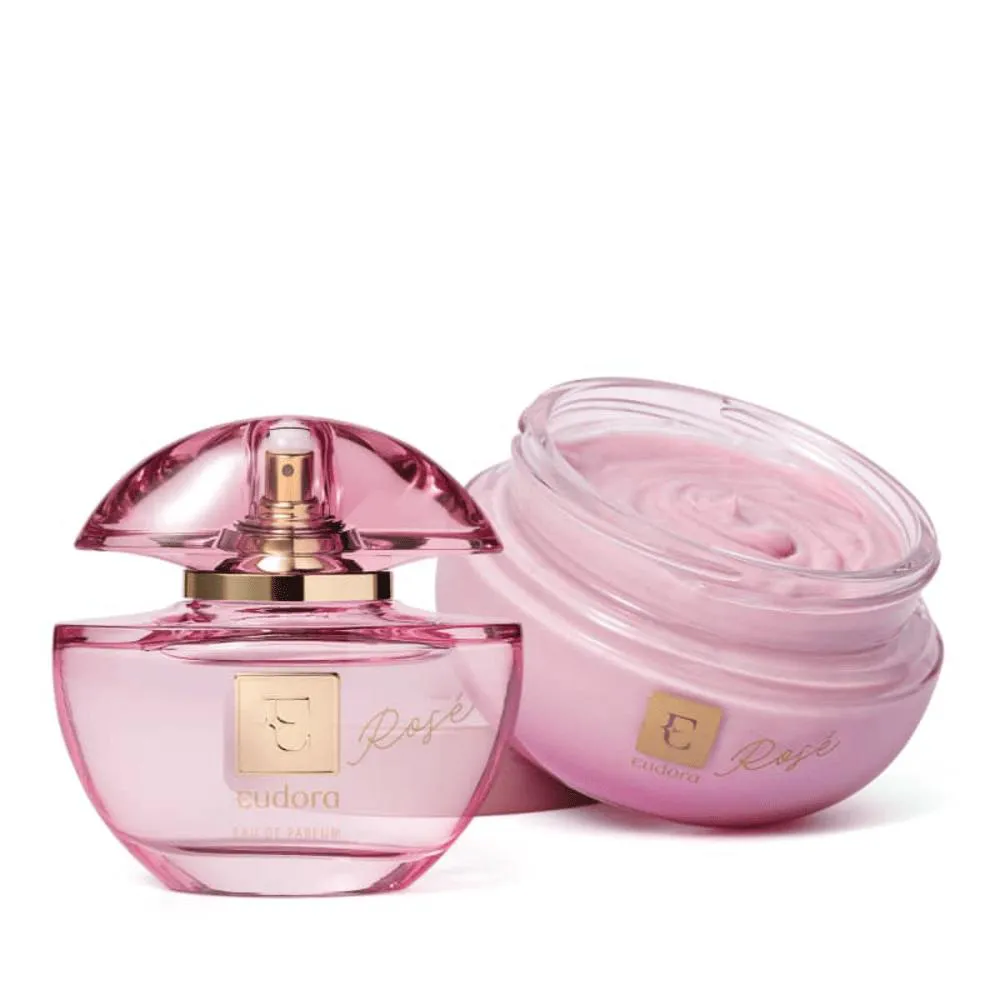 KIT EUDORA ROSé: EAU DE PARFUM 75ML + CREME DESODORANTE HIDRATANTE CORPORAL 250G