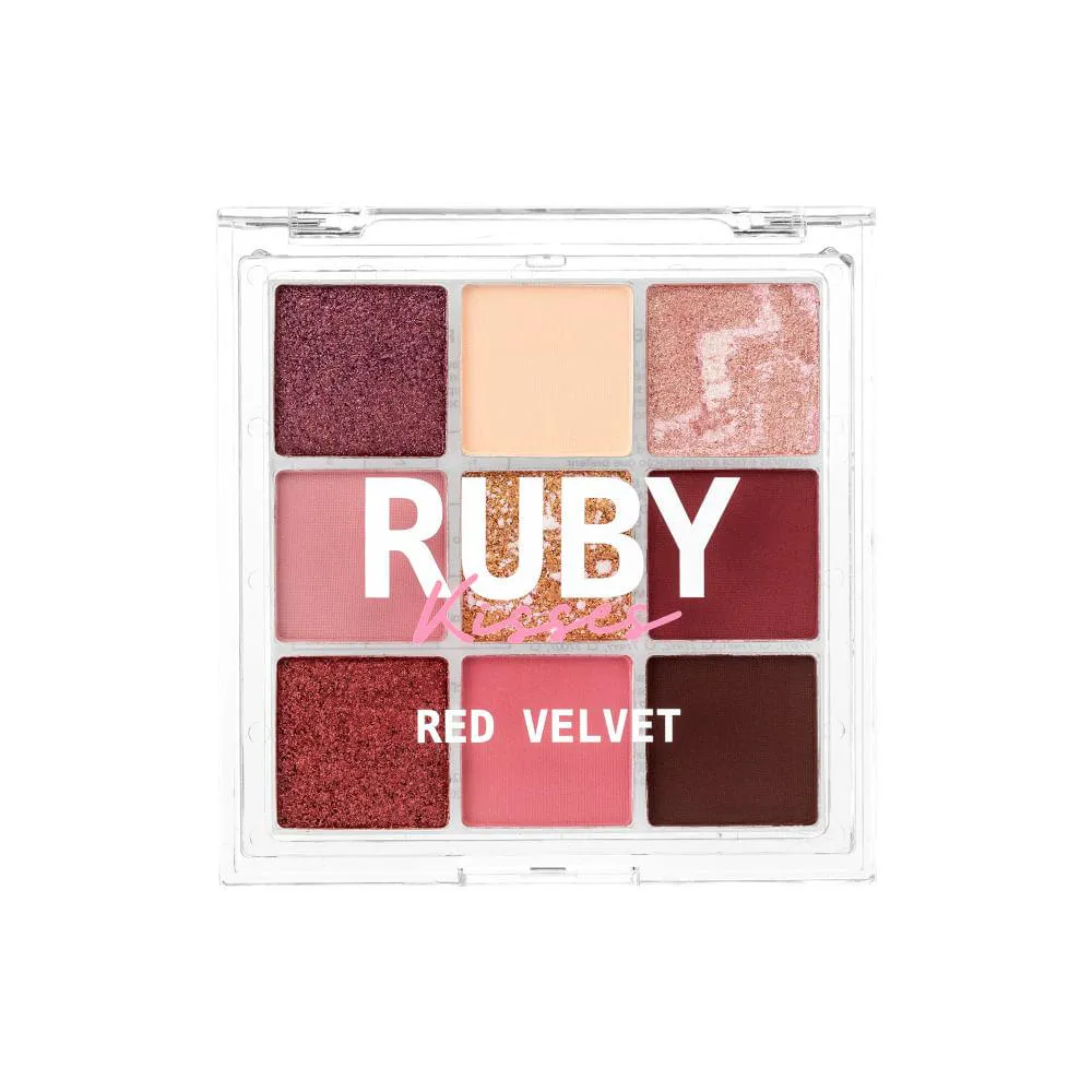 PALETA DE SOMBRAS SWEETS COLLECTION RED VELVET - RUBY KISSES Vermelho