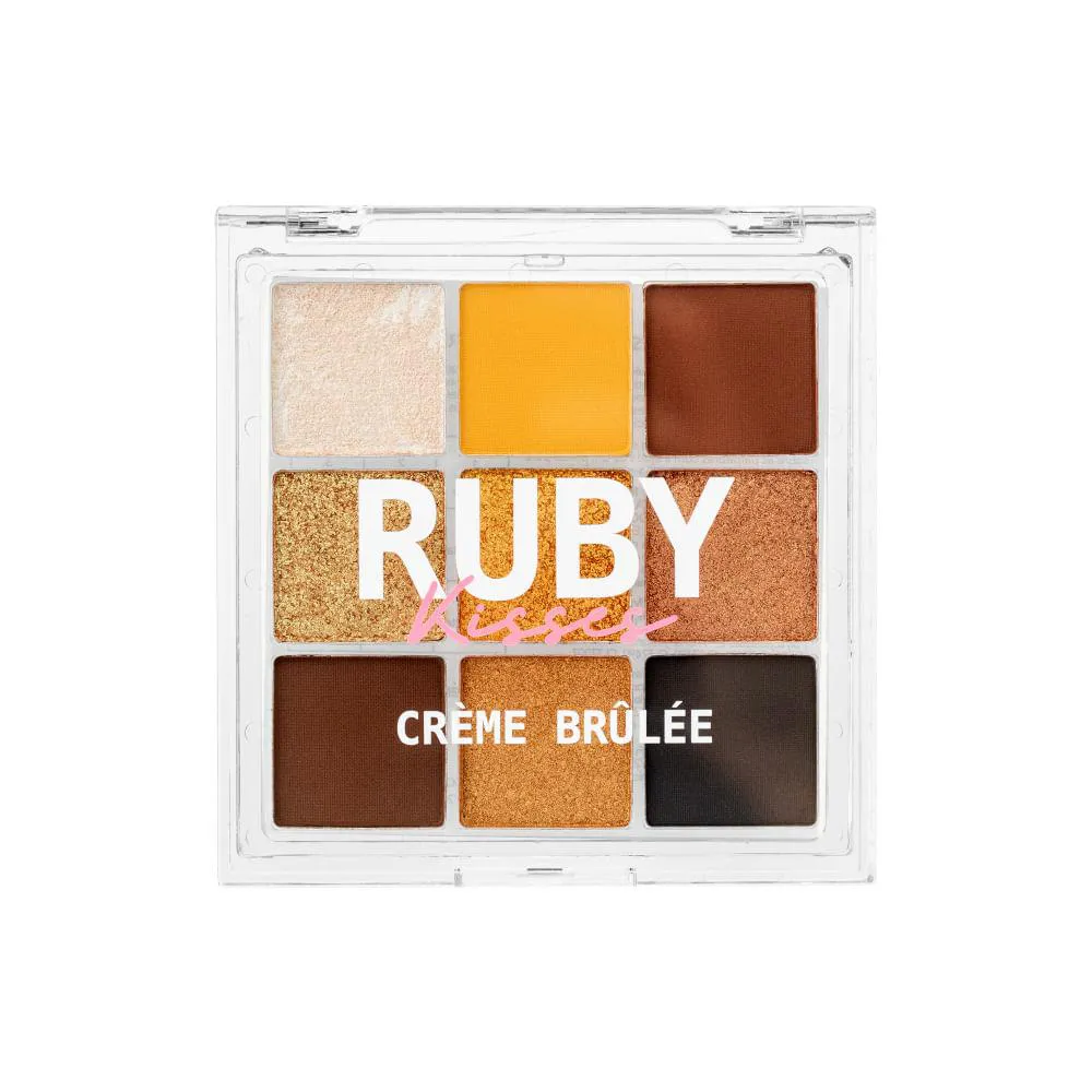 PALETA DE SOMBRAS SWEETS COLLECTION CREME BRULEE - RUBY KISSES Amarela
