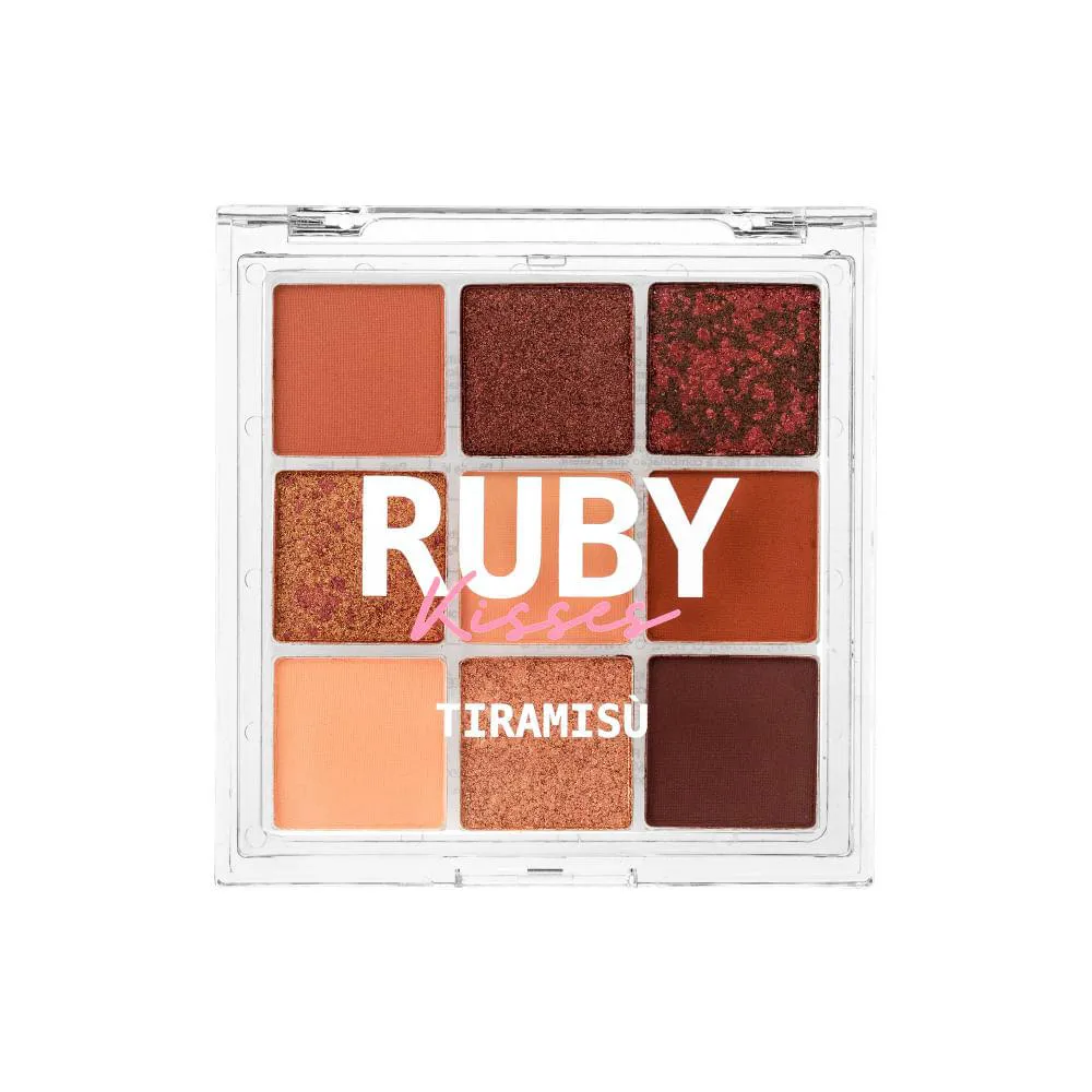 PALETA DE SOMBRAS SWEETS COLLECTION TIRAMISU - RUBY KISSES Marrom Bivolt