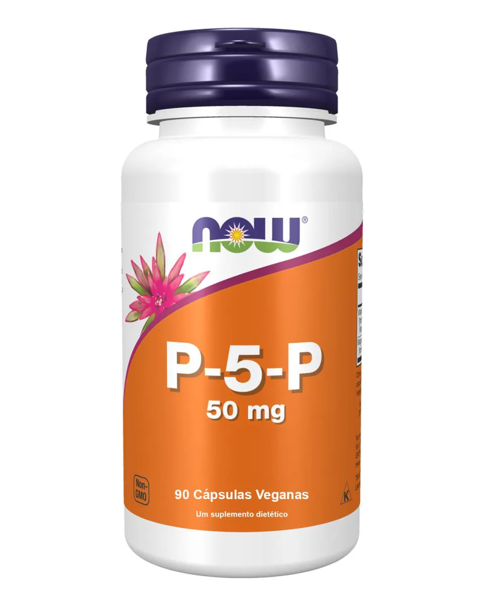P5P 50MG VITAMINA B6 (90 VCAPS) - NOW FOODS