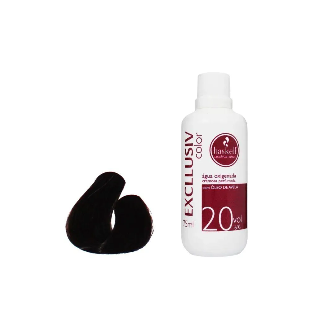 KIT COLORAçãO HASKELL EXCLLUSIV 5.71+ÁGUA OXIG HASKELL 20VOL