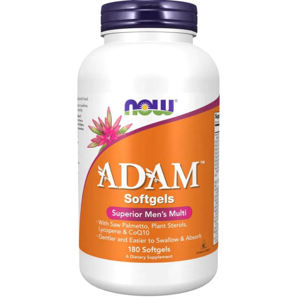 SUPLEMENTO ALIMENTAR ADAM MULTIVITAMíNICO 180 CáPSULAS SOFTGELS - NOW FOODS Natural