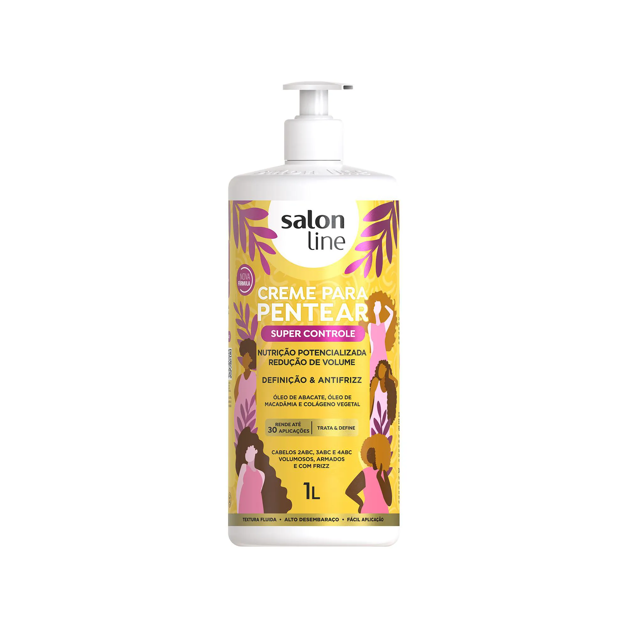 CREME PARA PENTEAR SUPER CONTROLE SALON LINE 1L